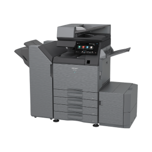 Sharp BP70M65 high-volume monochrome multifunction printer for large office environments