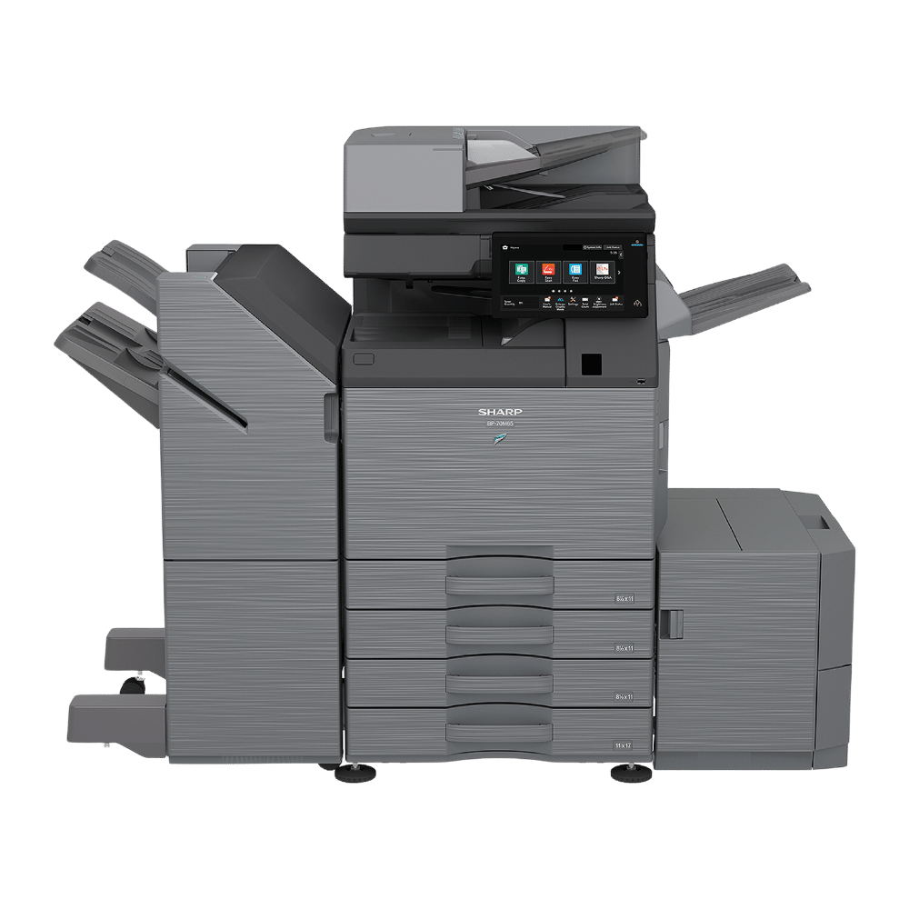 Sharp BP70M45 high-performance monochrome multifunction printer for efficient office use