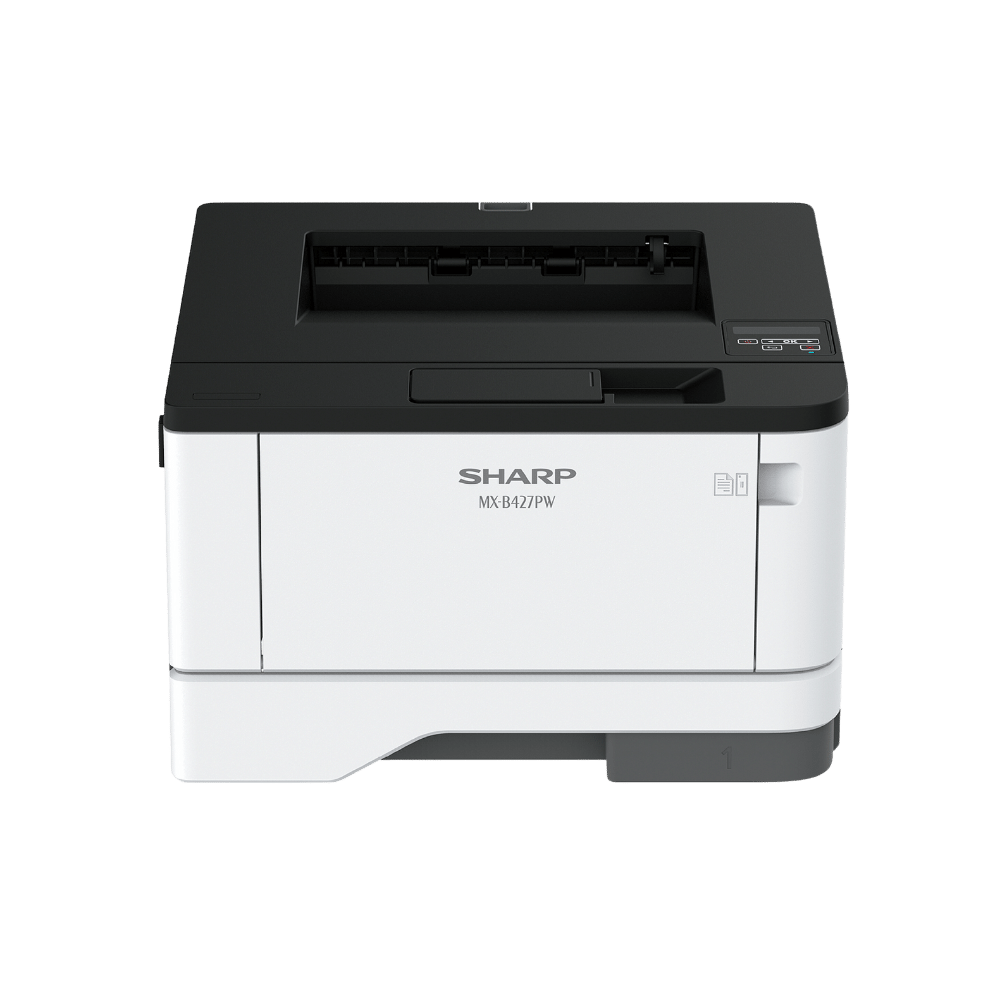 Sharp MXB427PW wireless monochrome multifunction printer with advanced features