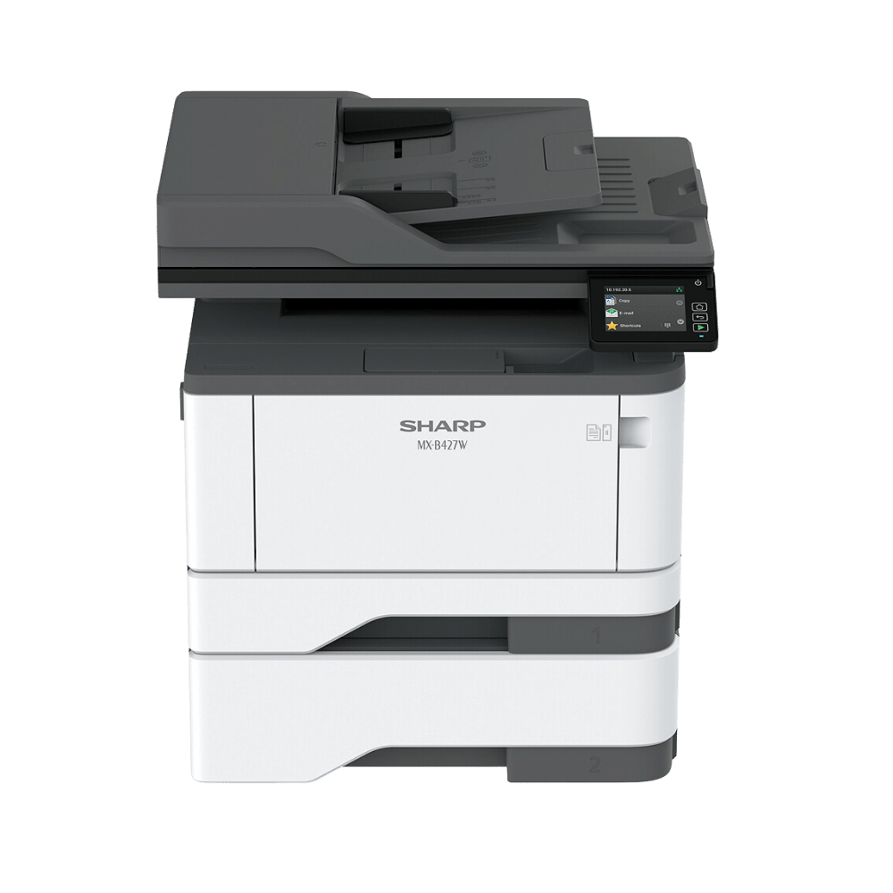 Sharp MXB427W monochrome multifunction printer with wireless capabilities