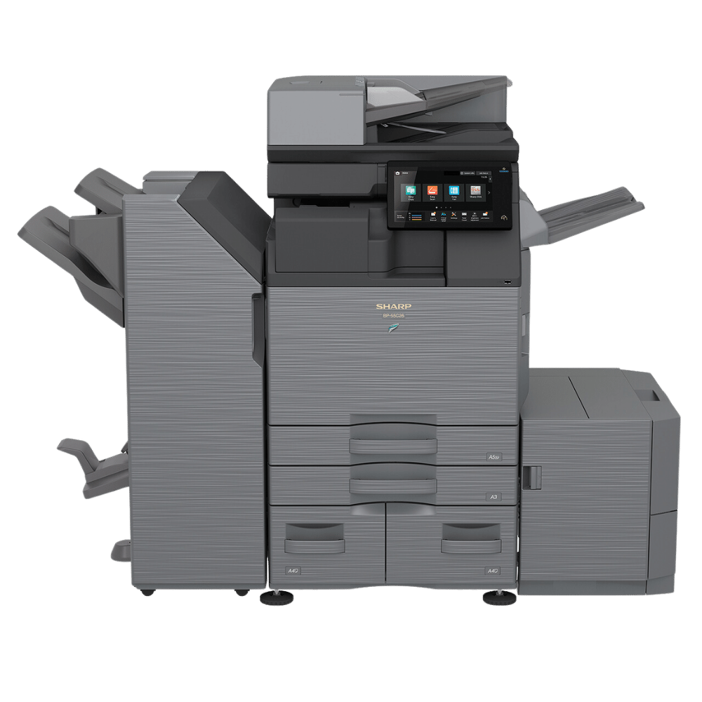 Sharp BP70C55 color multifunction printer with high-volume capabilities