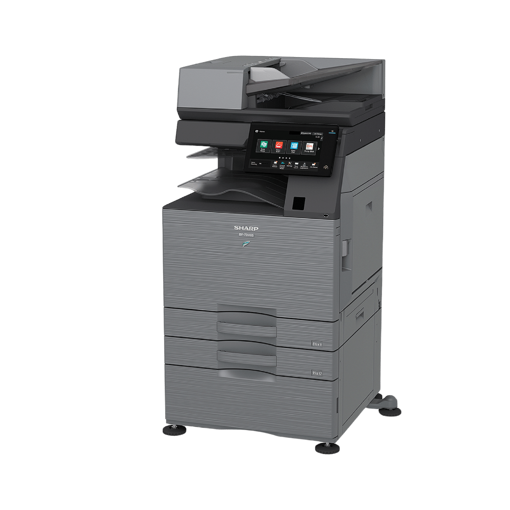 Sharp BP70M31 high-performance monochrome multifunction printer for office use