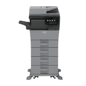 Sharp BPB550WD multifunction printer with a high-capacity design and advanced features for efficient office workflows.